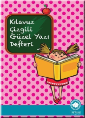 Turkuaz Tel Dikişli Karton Kapak A4 32 Yaprak Kılavuz Çizgili Güzel Yazı Defteri