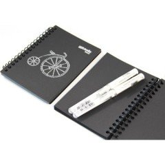 Umur My Note Black Spiralli Plastik Kapak A6 60 Yaprak Çizgisiz Siyah Defter