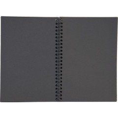 Umur My Note Black Spiralli Plastik Kapak A6 60 Yaprak Çizgisiz Siyah Defter