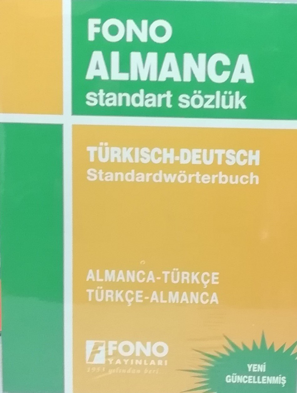 Almanca Standart Sözlük (Almanca Türkçe - Türkçe Almanca) Yeni Güncellenmiş