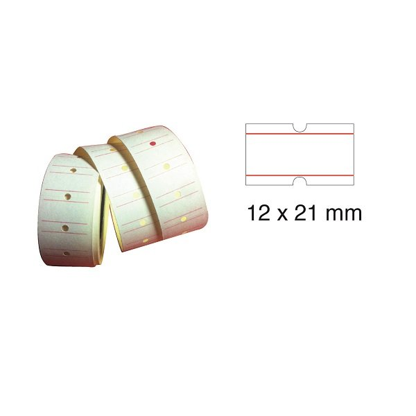 Tanex Fiyat Etiketi 12x21 mm Çizgili Beyaz