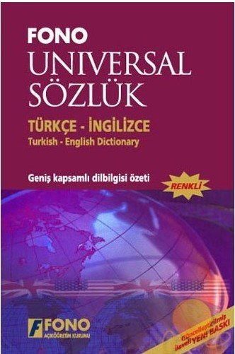 Fono Türkçe - İngilizce Üniversal Sözlük Renkli