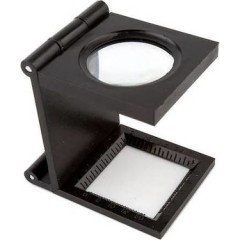 Cetvel Ölçülü Plastik Katlamalı Büyüteç FD-50 mm