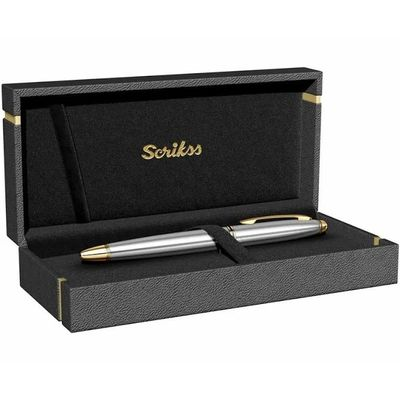 Scrikss 88 Gold Krom Roller Kalem Lüks Kutulu