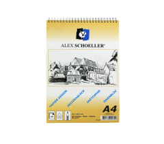 Alex Schoeller Eskiz Defteri Spiralli 125 gr A4 60 Yaprak