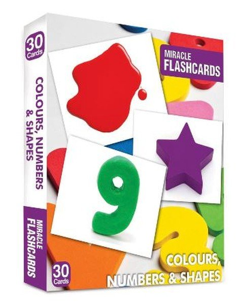 Miracle Flashcards Colours Numbers & Shapes 30 Cards