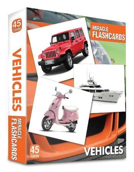 Miracle Flashcards Vehicles 45 Cards