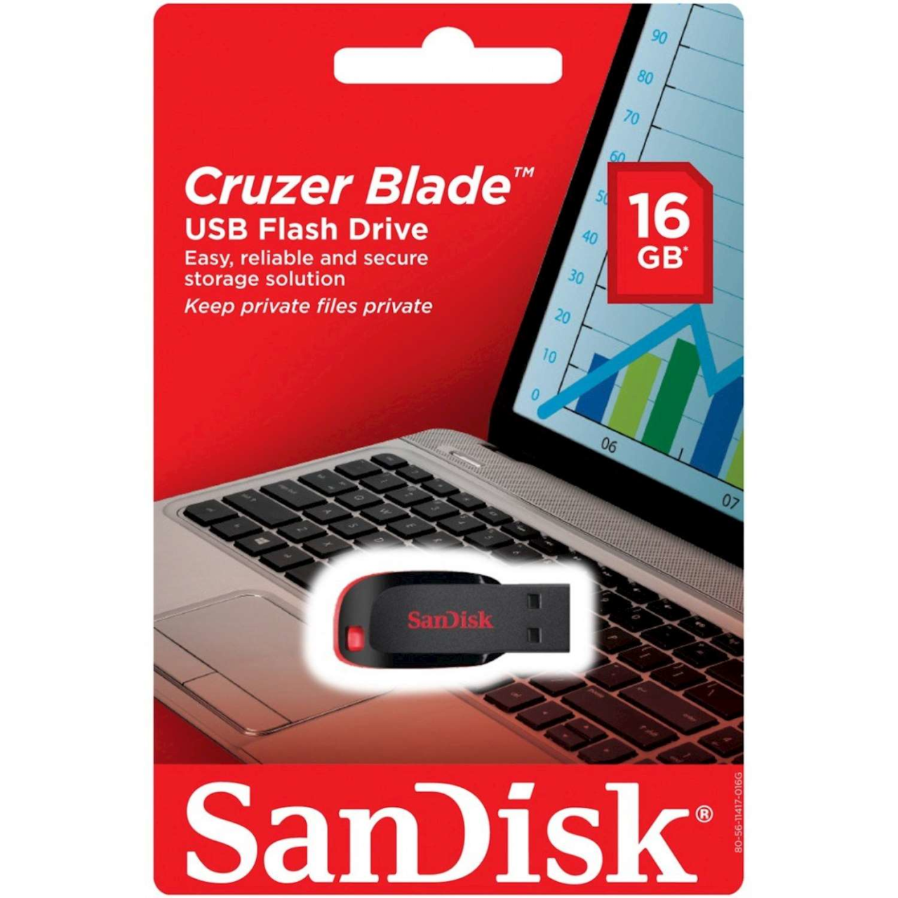 Sandisk 16Gb Usb Cruzer Blade SDCZ50 016G B35 USB Bellek