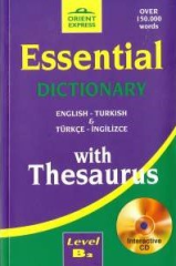 Essential Dictionary İngilizce-Türkçe / Türkçe - İngilizce with Thesaurus interactive CD'li