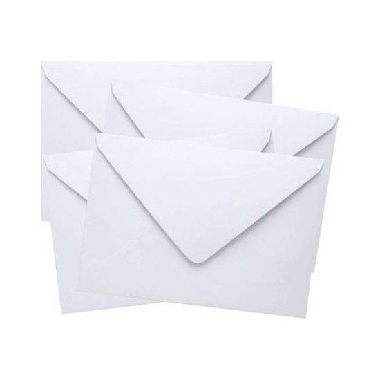 Davetiye Zarfı 130x180 mm 90 Gr Beyaz 50'li