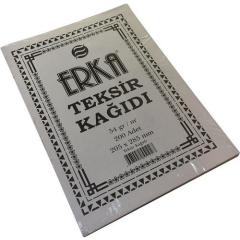 Erka Teksir Kağıdı 205x285 mm 54 gr 200 Adet
