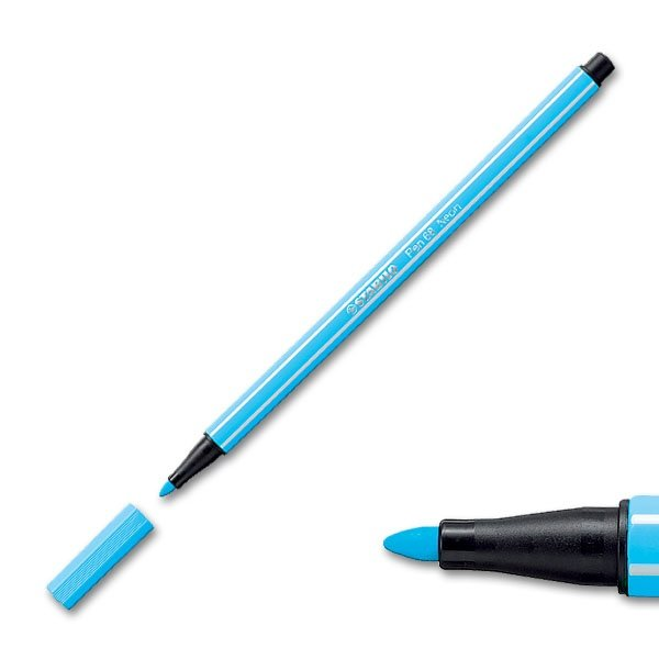 Stabilo Pen 68 Keçeli Kalem 68/031 Floresan Mavi