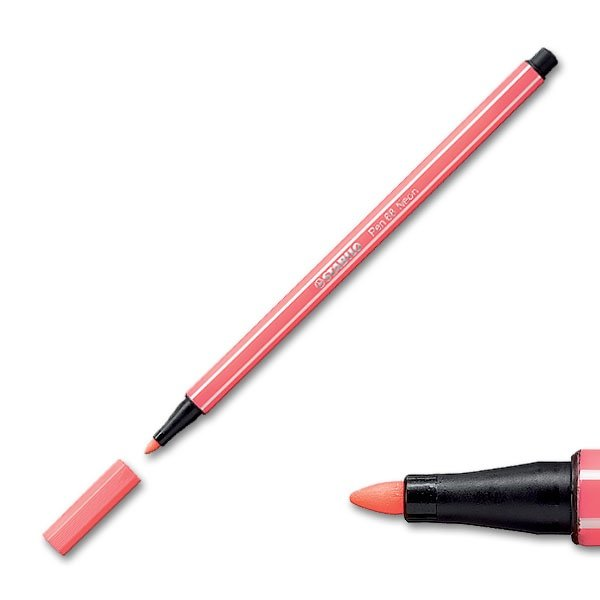 Stabilo Pen 68 Keçeli Kalem 68/040 Floresan Kırmızı