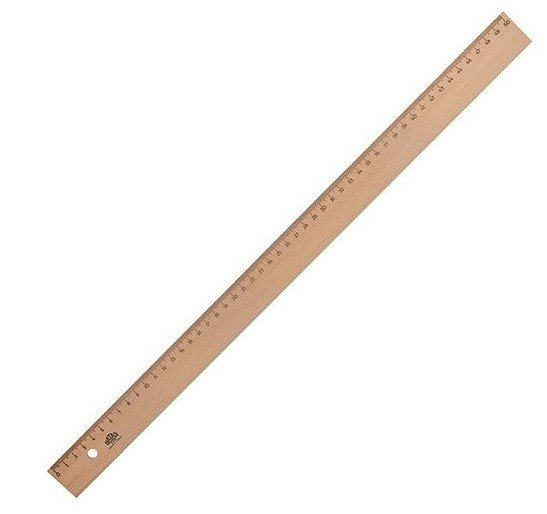 Hatas Tahta Cetvel Takviyesiz 50 cm