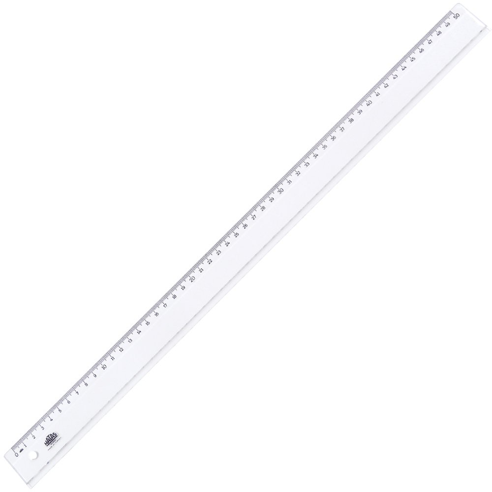 Hatas Geniş Plastik Büro Cetveli 50 cm