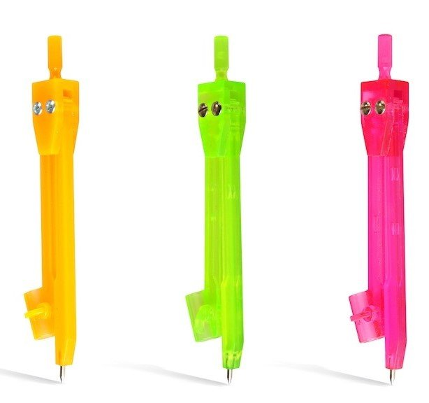 Hatas Plastik Öğrenci Pergeli ( Neon )