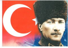 Atatürk Fotoğraflı Kartpostal
