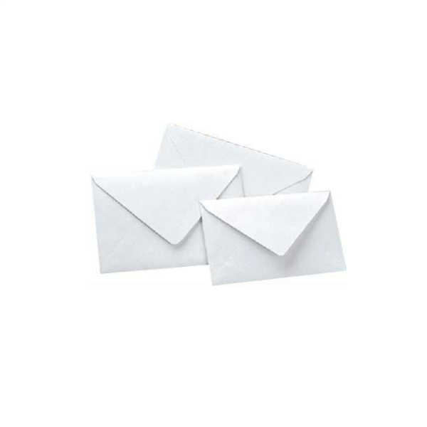 Davetiye Zarfı 90x140 mm 90 Gr Beyaz 50'li
