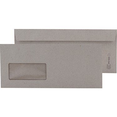 Diplomat Zarf 105x240 mm 70 gr Pencereli Kraft 50'li