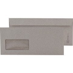 Diplomat Zarf 105x240 mm 70 gr Pencereli Kraft 50'li