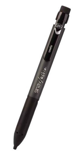 Umix Sınav Eskiz 1.8x0.9 mm Kesik Uçlu Versatil Kalem 2B (Gri)