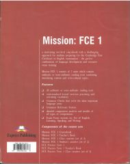 Mission FCE 1 Coursebook + FCE Practice Tests 1 (2 Kitap Set) (Basım Yılı: 2000)