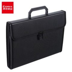 Comix Saplı Körüklü Dosya Siyah / Mavi / Kırmızı