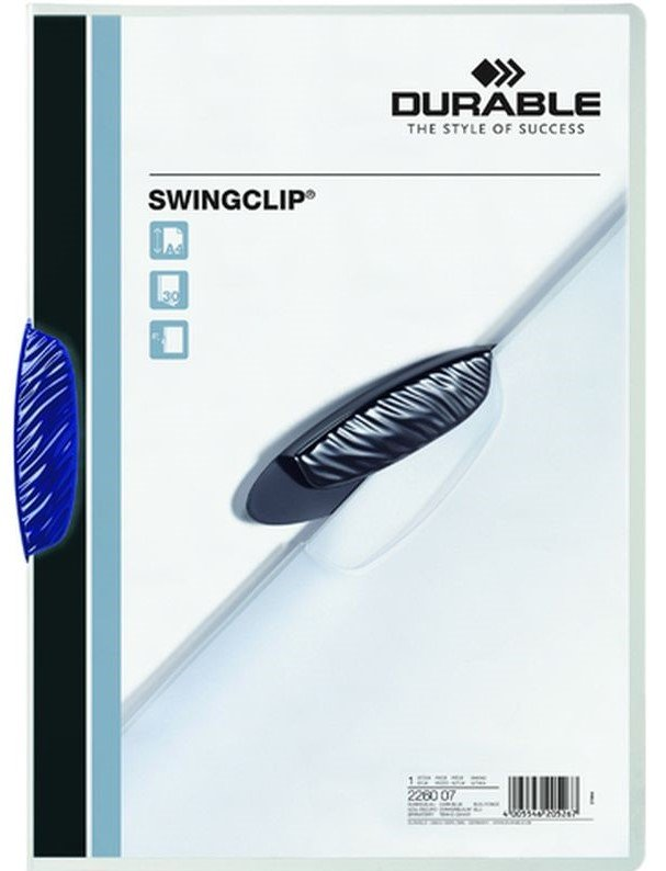 Durable Swingclip Color 30 Sf Kapasiteli Sıkıştırmalı Dosya Koyu Mavi