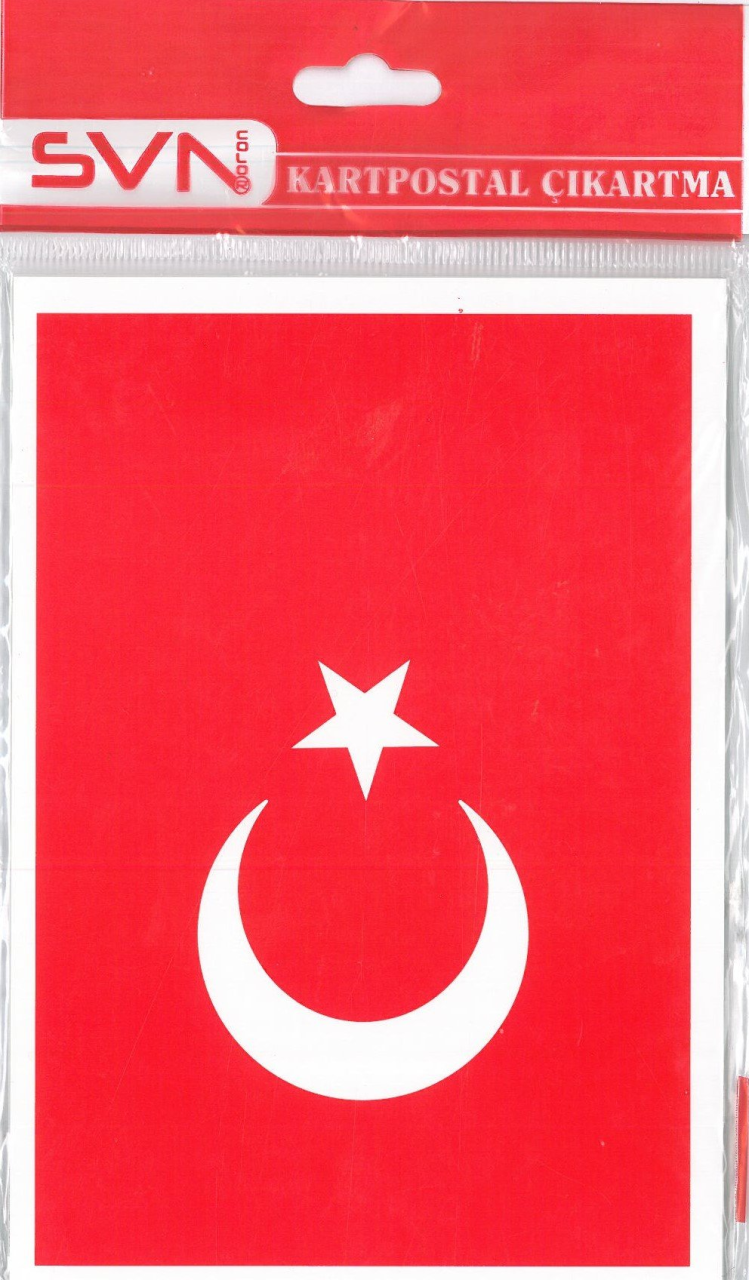 SVN Color Bayrak Çıkartma ( 13x18 Türk Bayrağı )
