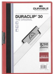 Durable Duraclip 30 Sf Kapasiteli Sıkıştırmalı Dosya Kırmızı