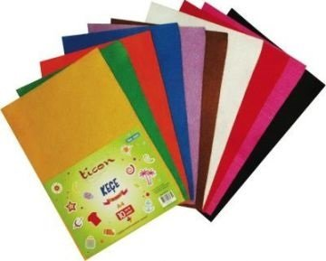 Ticon Keçe 20x30 cm 10 Renk Karışık