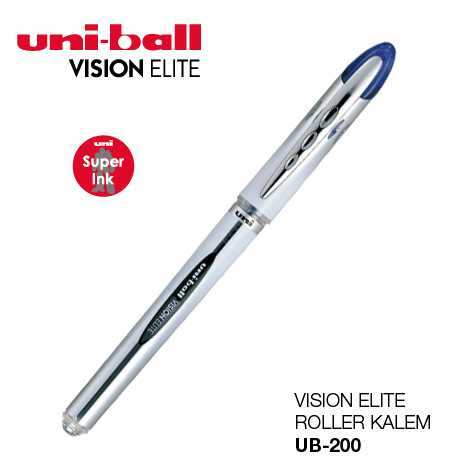 Uni-ball Vision Elite Pilot Kalem UB-200 0.8mm Mavi