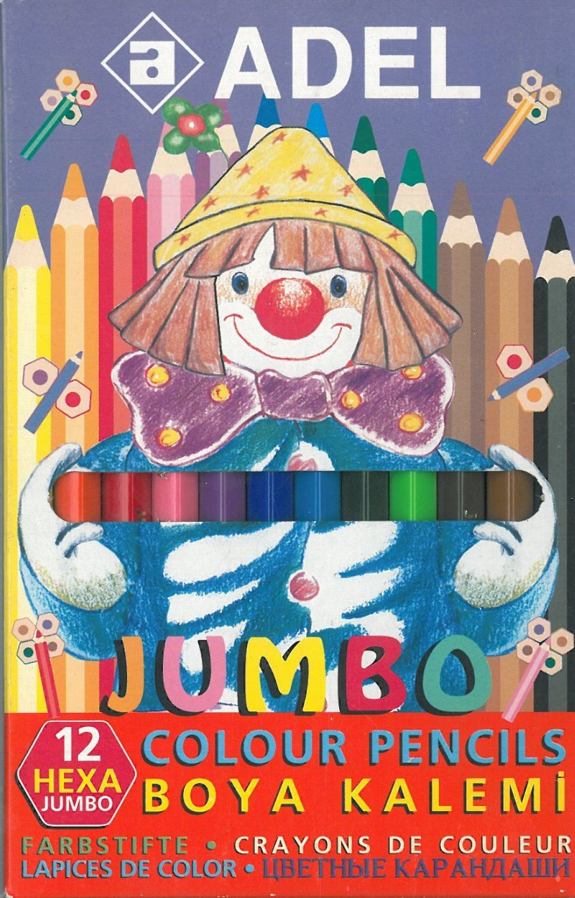 Adel Jumbo Hexa Boya Kalemi 12 Renk