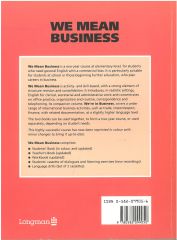 We Mean Business, An Elementary Course in Business English: Students Book (Basım Yılı: 1995)