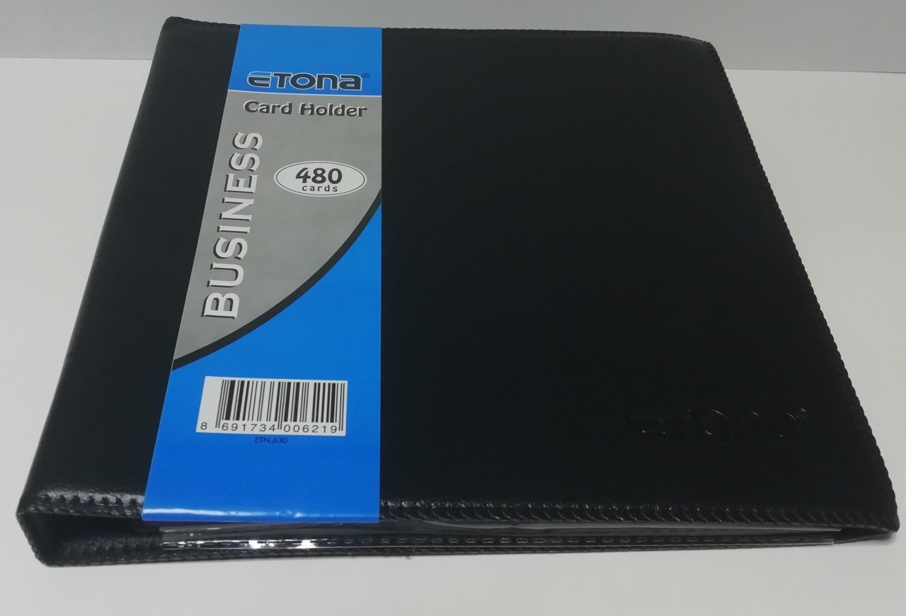Etona Kartvizit Albümü Mekanizmalı 480 li Siyah
