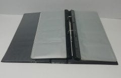 Kartvizit Albümü Fihristli Mekanizmalı 120 li Siyah