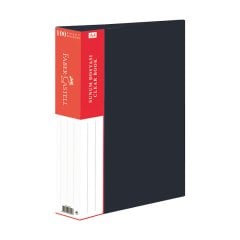 Faber-Castell Standart Sunum Dosyası 100 Poşet A4 Siyah