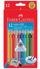 Faber-Castell Jumbo Grip 2001 Boya Kalemi 12 Renk