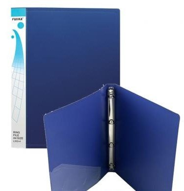 Fujika Halkalı Dosya 4 Halkalı İç Cepli A4 L333-4 Mavi