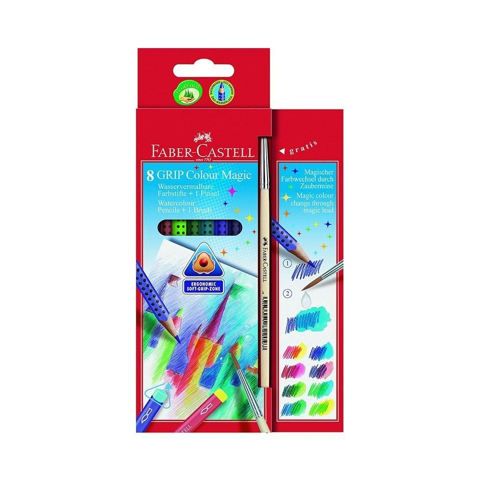 Faber-Castell Grip Sihirli Boya Kalemi Grip Colour Magic 8 Renk