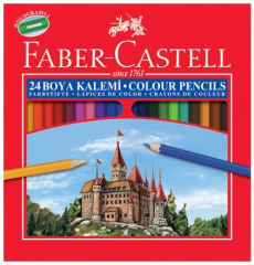 Faber-Castell Karton Kutu Boya Kalemi 24 Renk