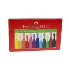 Faber-Castell Redline Köşeli Karton Kutu Pastel Boya Kalemi 12 Renk