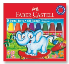 Faber-Castell Karton Kutu Pastel Boya Kalemi 8 Renk