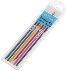 Uni Renkli Uç 0.7 mm - Erasable Colored Refill 12'li 6 Renk