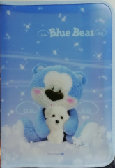 Morning Glory Fermuarlı Önden Cepli Dosya ( Blue Bear )