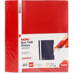 Noki Eco Telli Dosya A4 Kırmızı