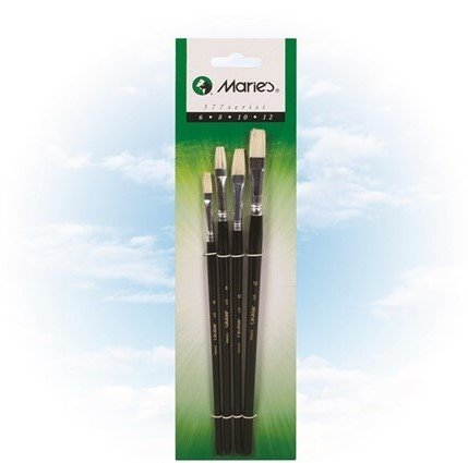 Maries 577 Serisi Yağlı Ve Akrilik Boya Fırça Seti 6-8-10-12