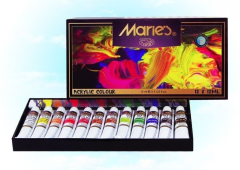 Maries Akrilik Boya Tüplü 12'li 12 ml