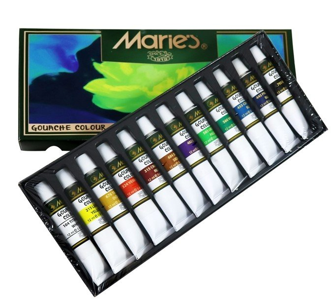 Maries Guaj Boya Tüplü 12 li 12 ml