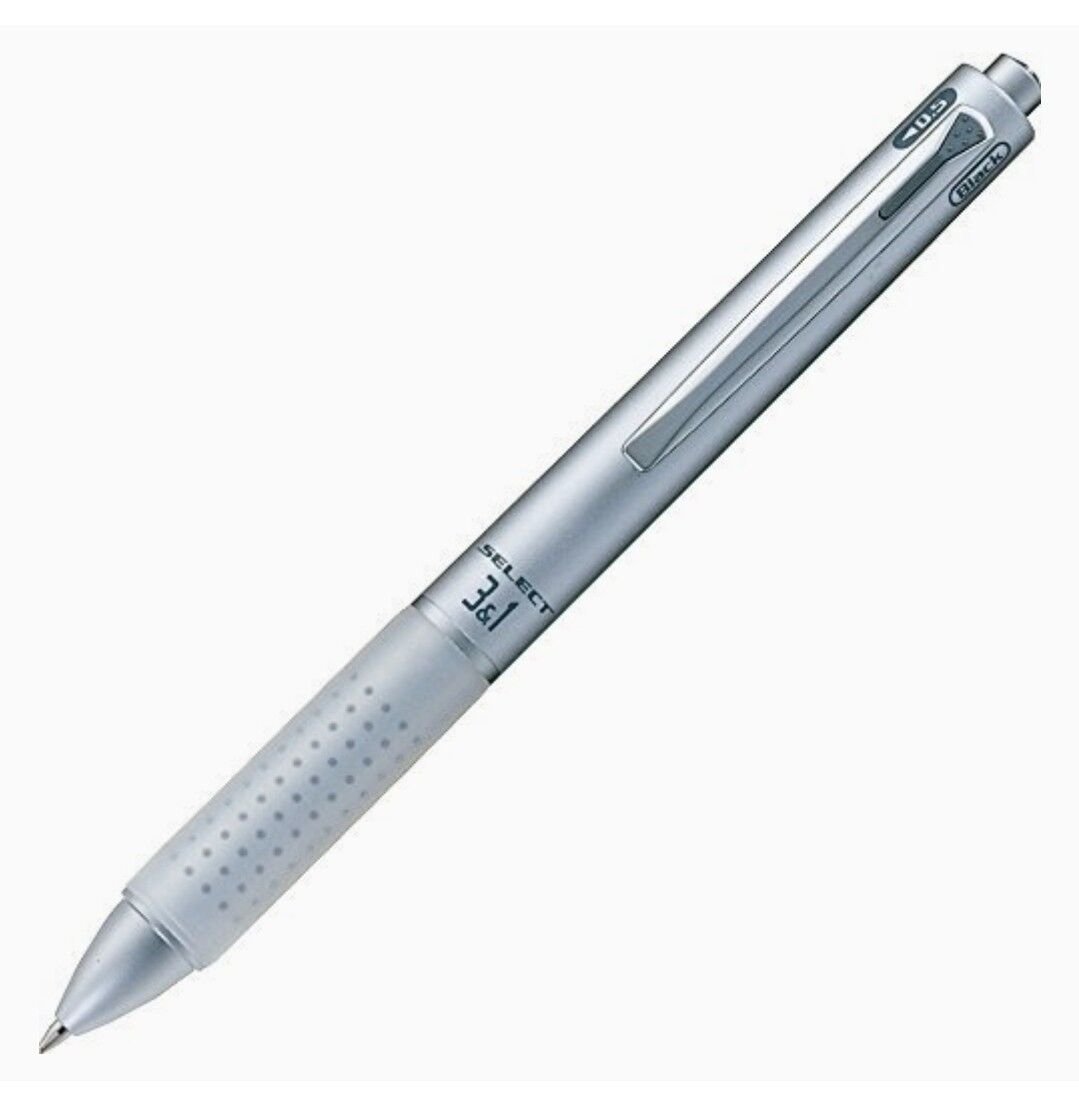 Uni Mitsubishi Pencil SELECT4 Multi-Function Pen Silver